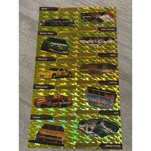 Vintage Set of 2 1994 Pro Set Power Racing 10 Card Uncut Sheets
